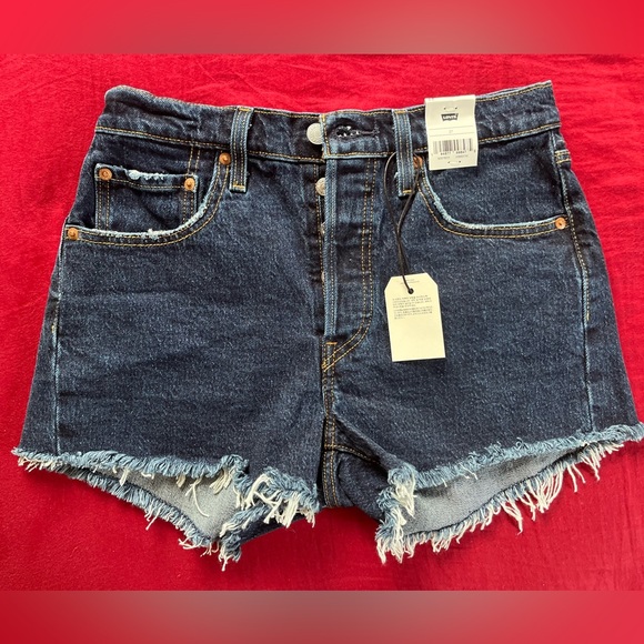 Levi’s 501 high rise shorts size 27 - Picture 11 of 11